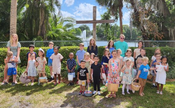 Easter egg hunt cross 2025